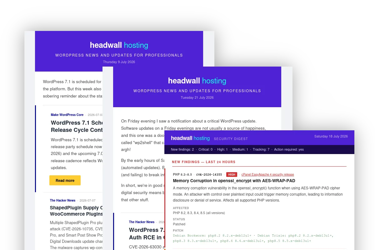 Newsletter samples News & alert emails for WordPress